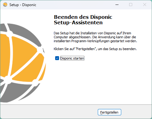 13-Setup - Disponic aktuell