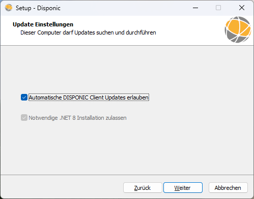 8-Setup - Disponic aktuell