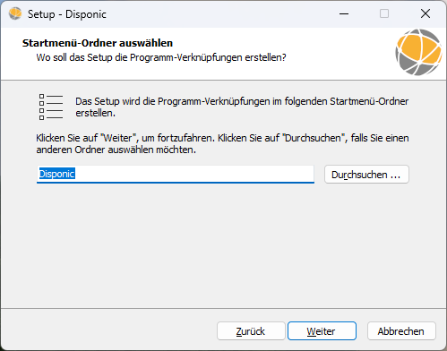 9-Setup - Disponic aktuell