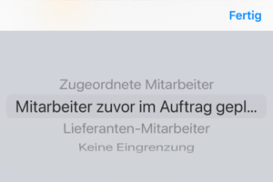 D2go EL-OL Mitarbeitersuche Filter iOS