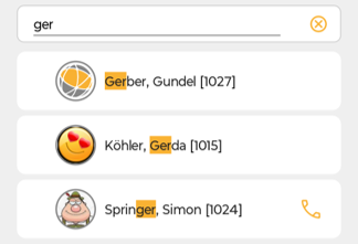 D2go EL-OL Mitarbeitersuche Textsuche-Beispiel